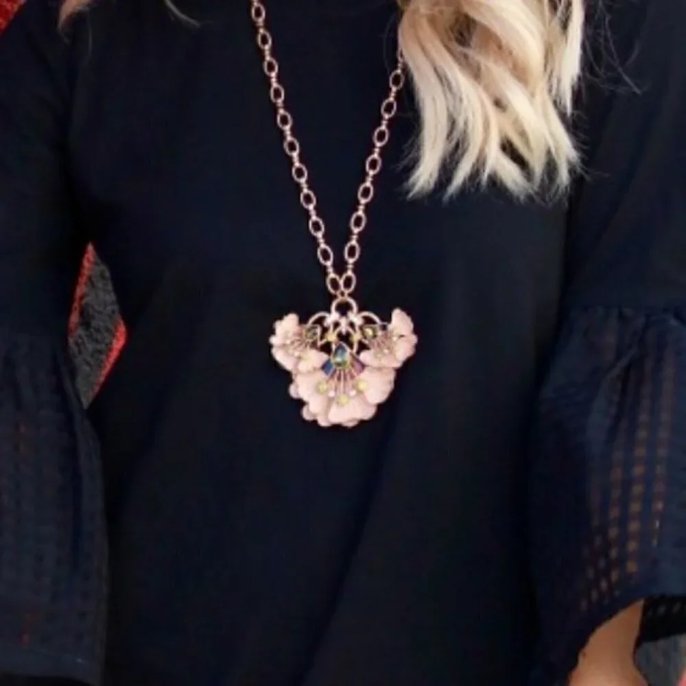 Stella and Dot Rory Statement Jeweled Pendant Necklace